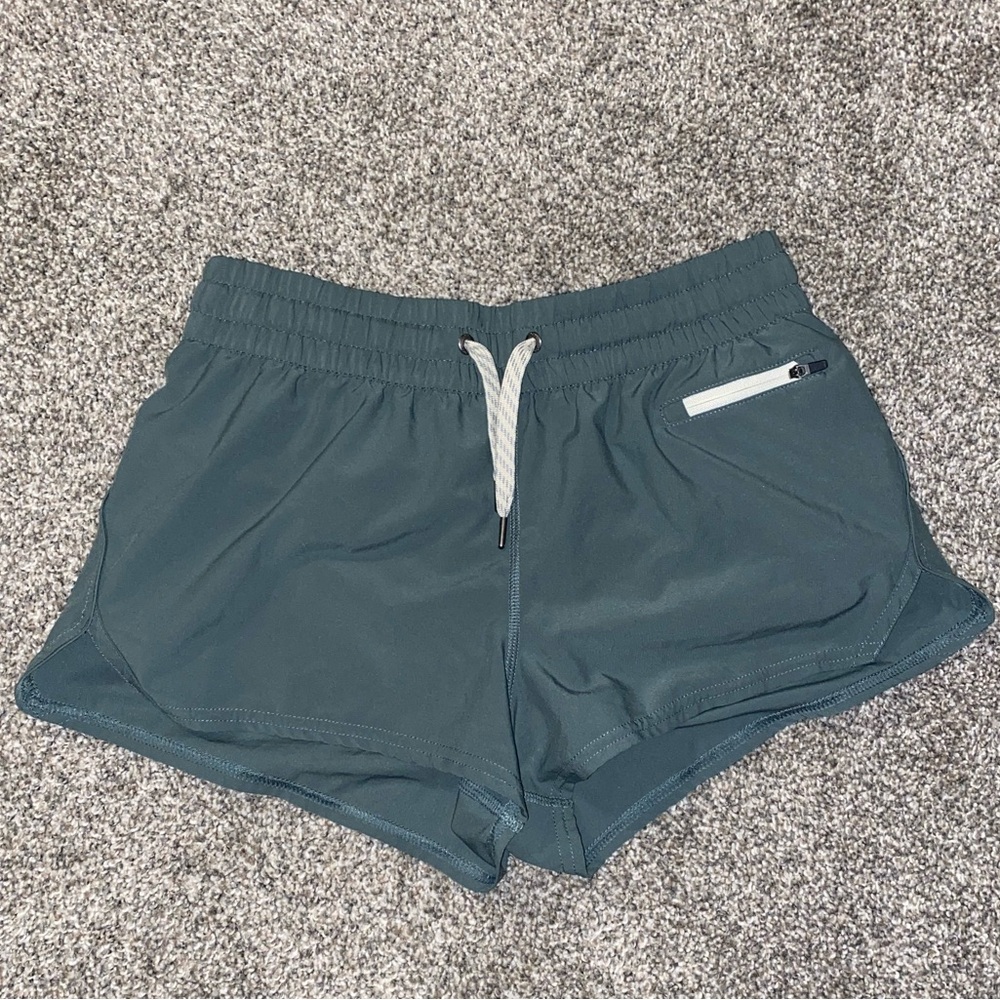 green vuori shorts